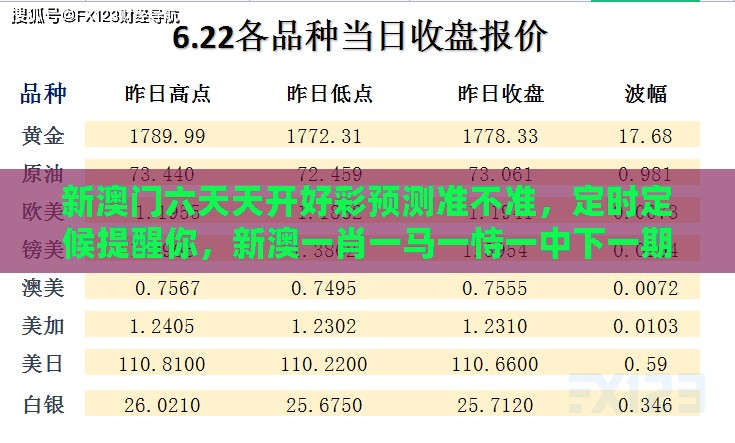 新澳门六天天开好彩预测准不准，定时定候提醒你，新澳一肖一马一恃一中下一期预测,精准解答、专家解读解释与落实​-警惕虚假炒作