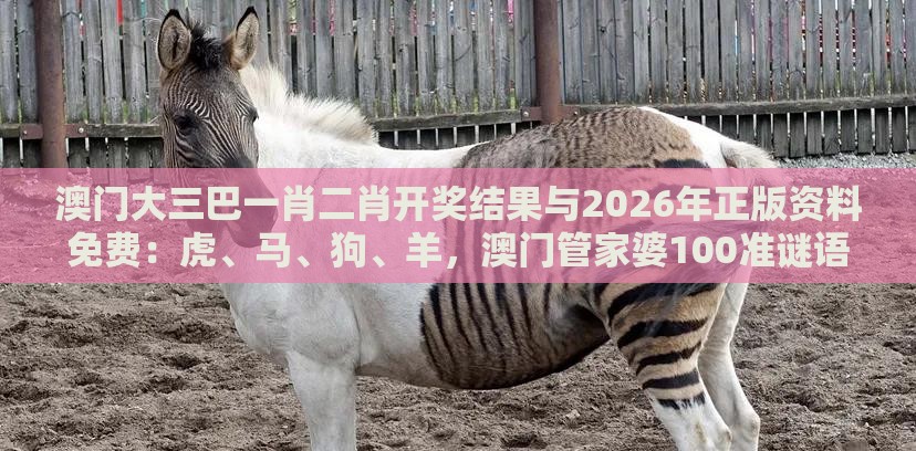 澳门大三巴一肖二肖开奖结果与2026年正版资料免费:虎、马、狗、羊,澳门管家婆100准谜语和警惕迷惑性推广,可持续解读、解释与落实